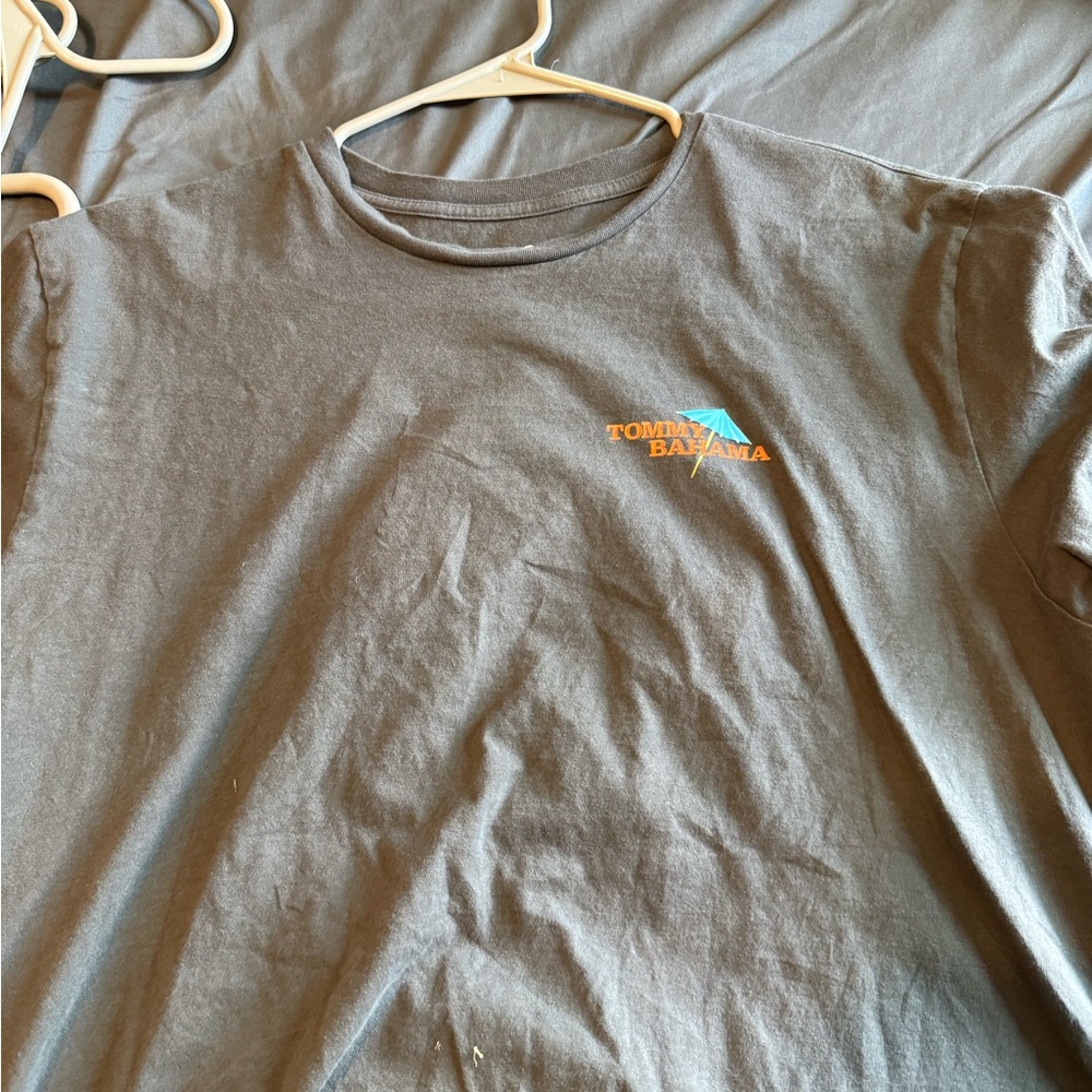 Tommy Bahama Charcoal Gray Men's Tee
